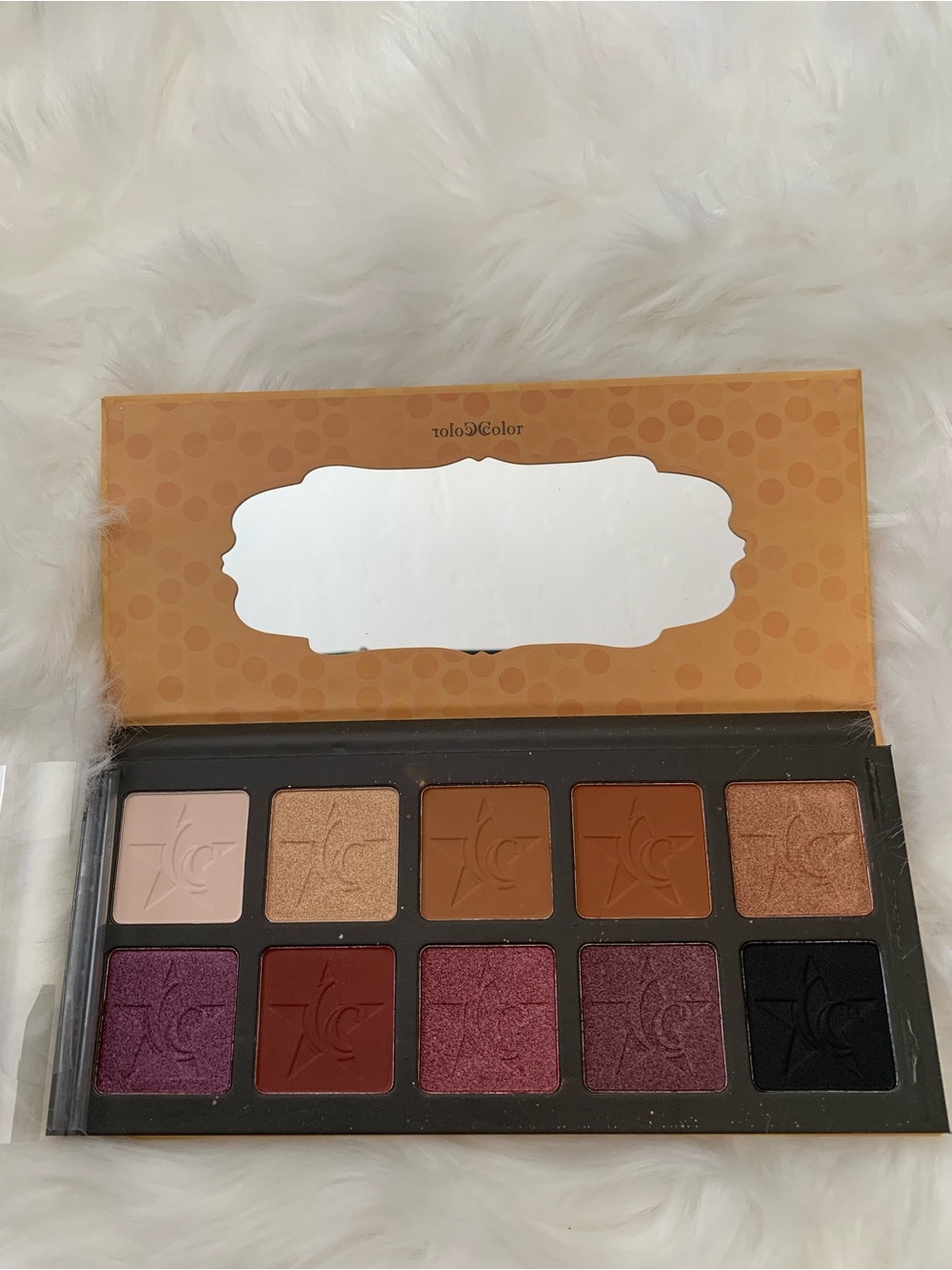 Neutral & Berry Eyeshadow Palette - Warm Browns, Plums, Black